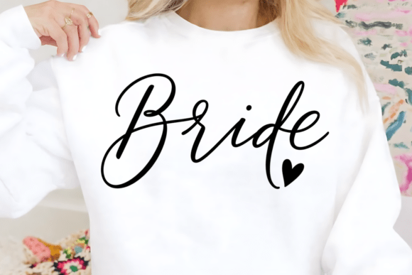 Bride Script Calligraphy PNG for Elegant Weddings