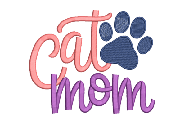 Cat Mom – Script Letters with Paw Print: A Strategic Asset for Personal Branding and Creative Direction