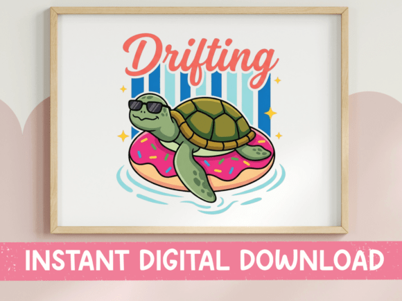 Drifting Sea Turtle Donut SVG PNG: Design Evaluation and Application Guide