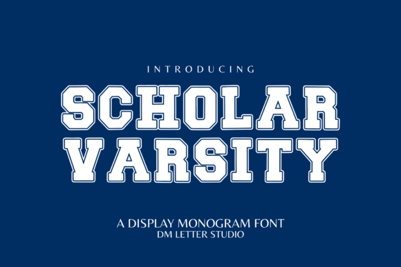 Scholar Varsity: The Bold Font for Academic & Sports Branding
